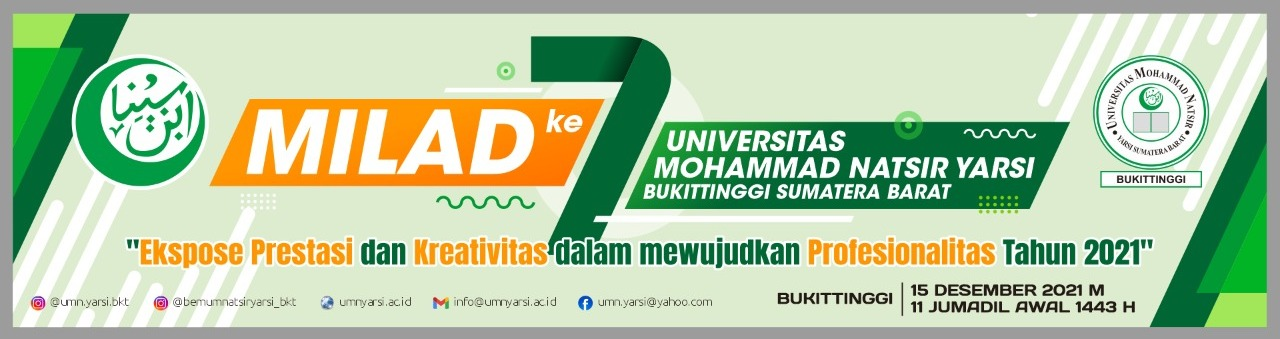 Milad ke 7 Universitas Mohammad Natsir Yarsi Bukittinggi Sumatera Barat